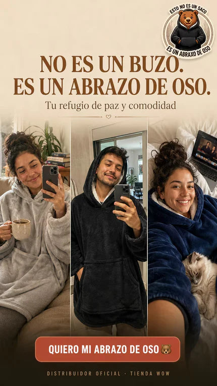BUZO OVERSITE ABRAZO DE OSO AMERICANO