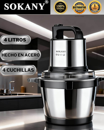 PICADORA SOKANY ORIGINAL 4 LITROS ⭐⭐⭐ HOY GARANTIA DE 1 AÑO⭐⭐⭐