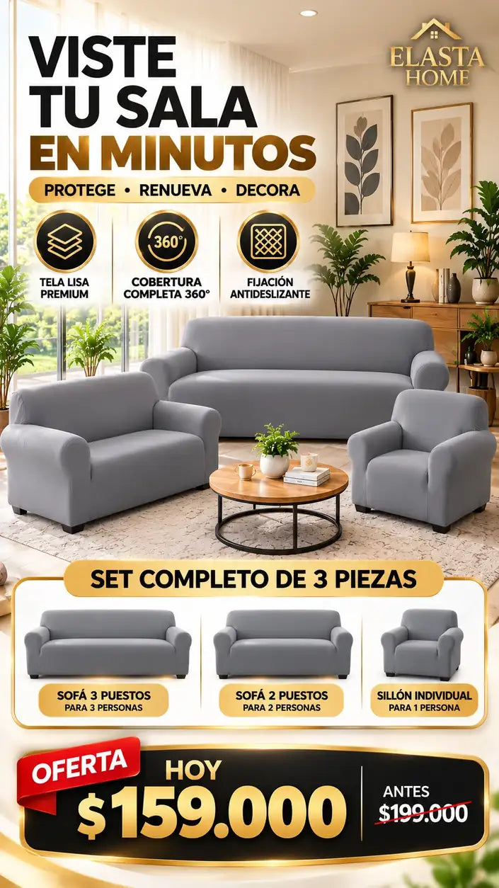 COMBO FORRO PROTECTOS DE SOFA INCLIYE  FORRO 3 PARA 3 PUESTOS + FORRO 2 PÙESTOS + FORRO  SILLA INDIVIDUAL