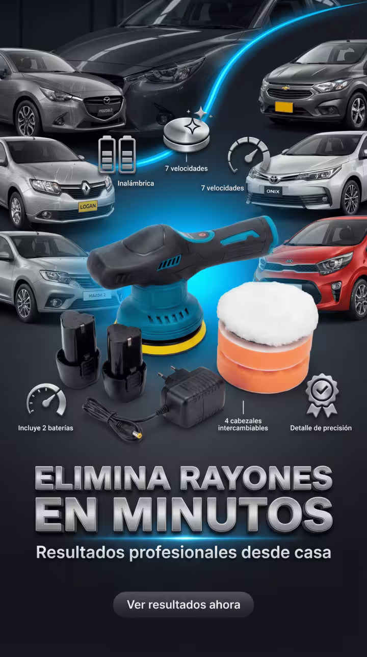 POLICHADORA INHALAMBRICA *TorquePro Detailer*Sistema inalámbrico de pulido de precisión*