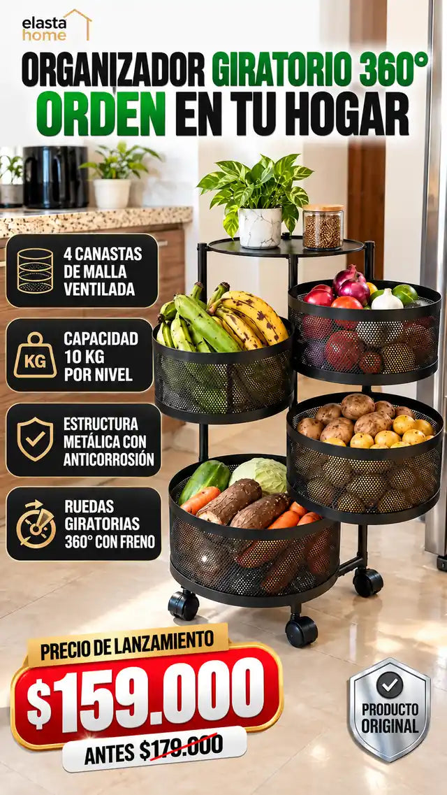🌀ORGANIZADOR 360 SpinStore "Todo en su lugar, todo al alcance, todo organizado.